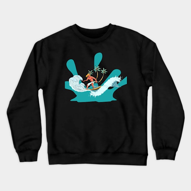 Catch the Wave of Adventure Crewneck Sweatshirt by NedisDesign